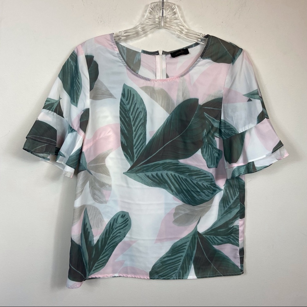 Tropical Sheer Blouse